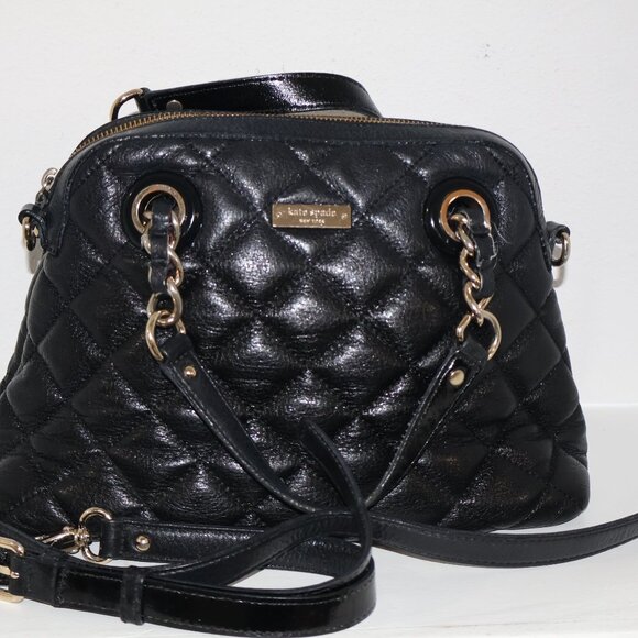 Kate Spade Quilted Leather Satchel Handbag - Picture 9 of 16